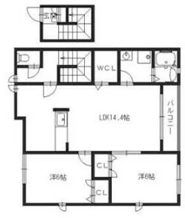ルシエール本城【2階】の間取り