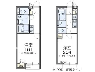 レオネクスト弦巻【2階】の間取り