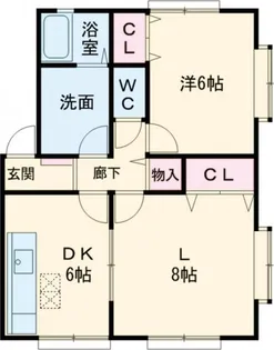 コーポハッピーメーク2【2階】の間取り