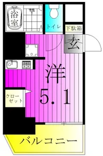 ラグジュアリーガーデン東松戸【5階】の間取り