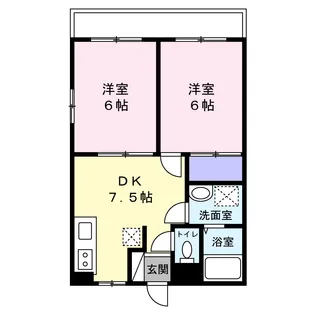 長南ハイツ【2階】の間取り