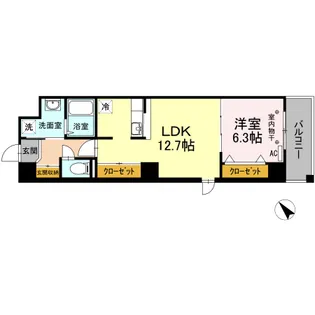 ノーブルヒルズ【10階】の間取り