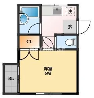 ハイツエコー【1階】の間取り