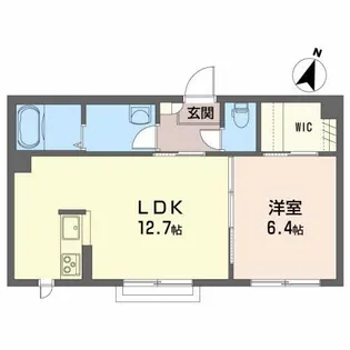 シャーメゾンアイネットB【2階】の間取り