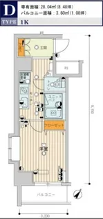 スカイコート新小岩【3階】の間取り