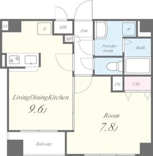 ヴェルデール白山【6階】の間取り