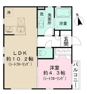 メープルハウス【1階】の間取り