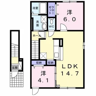 プリムラーノ【2階】の間取り