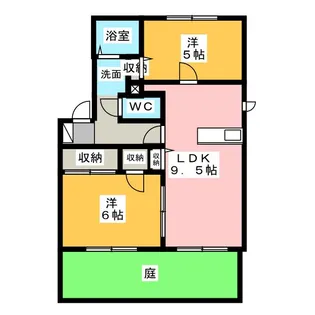 ドエル川井 B【1階】の間取り