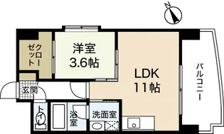 ユートピア舟入中町【8階】の間取り