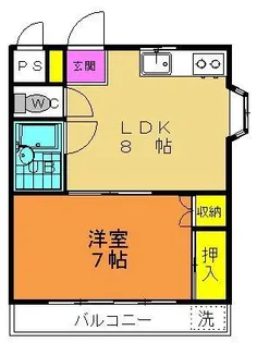 ファミールハイツ【1階】の間取り