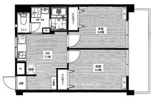 マンションはづき【4階】の間取り