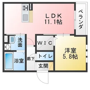 仮)ユアメゾン花の木【3階】の間取り