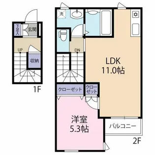 Vent Vert【2階】の間取り