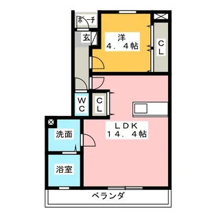 FIGARO【4階】の間取り