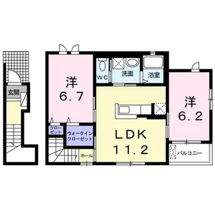 シーブレス【2階】の間取り