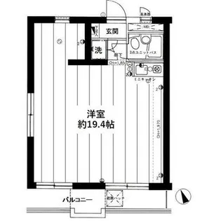 ライオンズマンション下総中山第弐【3階】の間取り