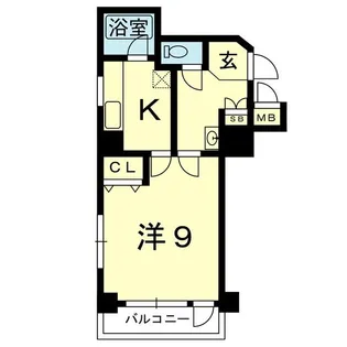 プレザント新屋敷【5階】の間取り