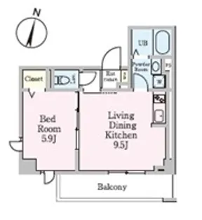 TF白百合【3階】の間取り