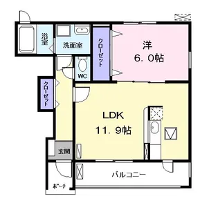 ジェットプレイス【1階】の間取り