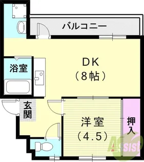 ドミールサニー緑町2号棟【3階】の間取り