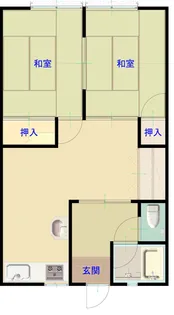 カーサ矢峰【1階】の間取り