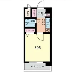 フジビューハイツ山下【3階】の間取り