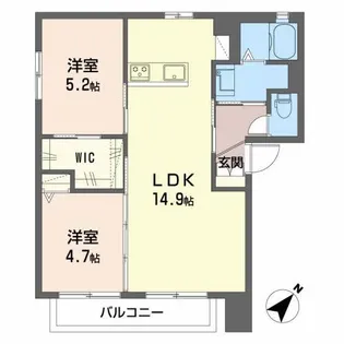 カーレントティエラ C棟【1階】の間取り