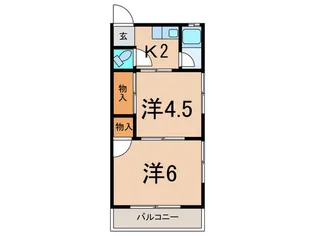 ドエルヤナイ【2階】の間取り