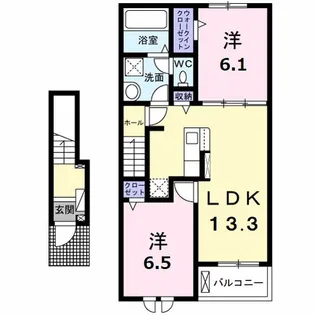 グランデ【2階】の間取り