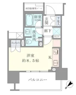 Brillia品川Canal Side【2階】の間取り