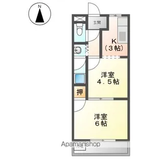 コミュニティタウン89【2階】の間取り