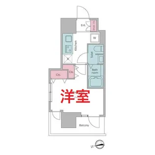 レジディア大森II【6階】の間取り
