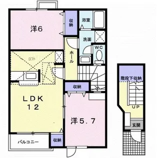 フロールパティオIIの間取り
