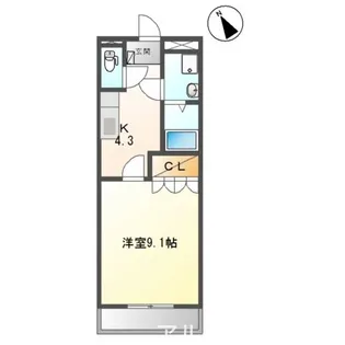 サン・フローラ 壱番館【2階】の間取り
