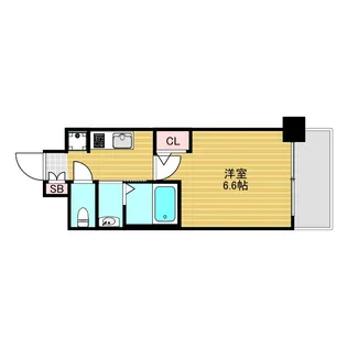 エステムコート新大阪14アイシー【8階】の間取り