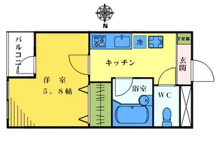 フラットM【1階】の間取り