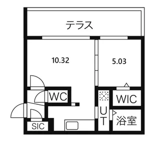 コアヒルズ【1階】の間取り
