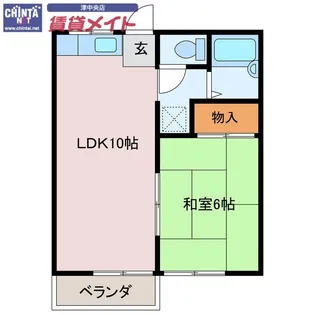 レピュート愛宕【1階】の間取り