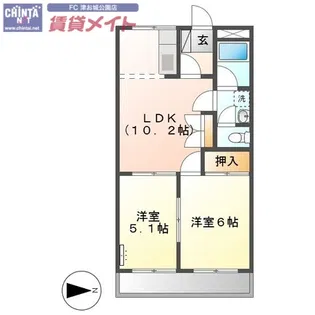 サンタプレイス【1階】の間取り