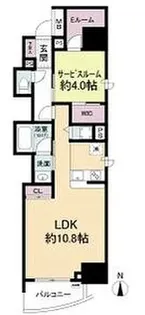 セレニテフラン本町【2階】の間取り