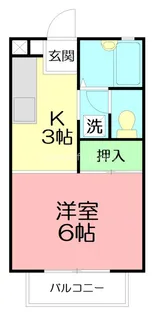 メゾンOKUTSU B【1階】の間取り