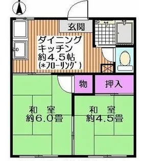 フォーブル33【1階】の間取り