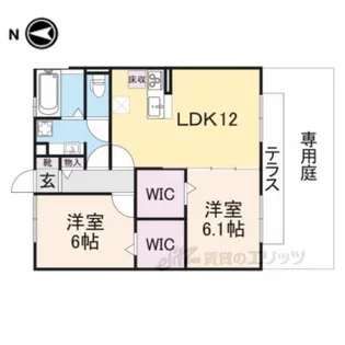 四季の風B棟【2階】の間取り