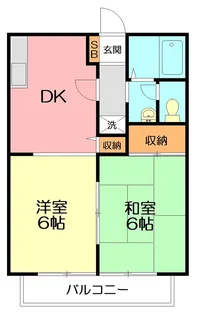 ハイツ桐【1階】の間取り
