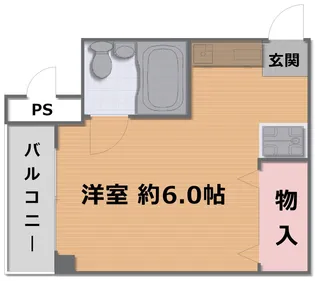 コーポグランブルー【4階】の間取り