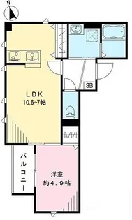 ラシーネ山光【3階】の間取り