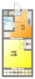 スカイハイツ仲山【2階】の間取り