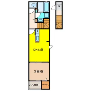 カトレアIV【2階】の間取り