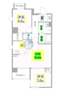グランレブリー押小路高倉【4階】の間取り
